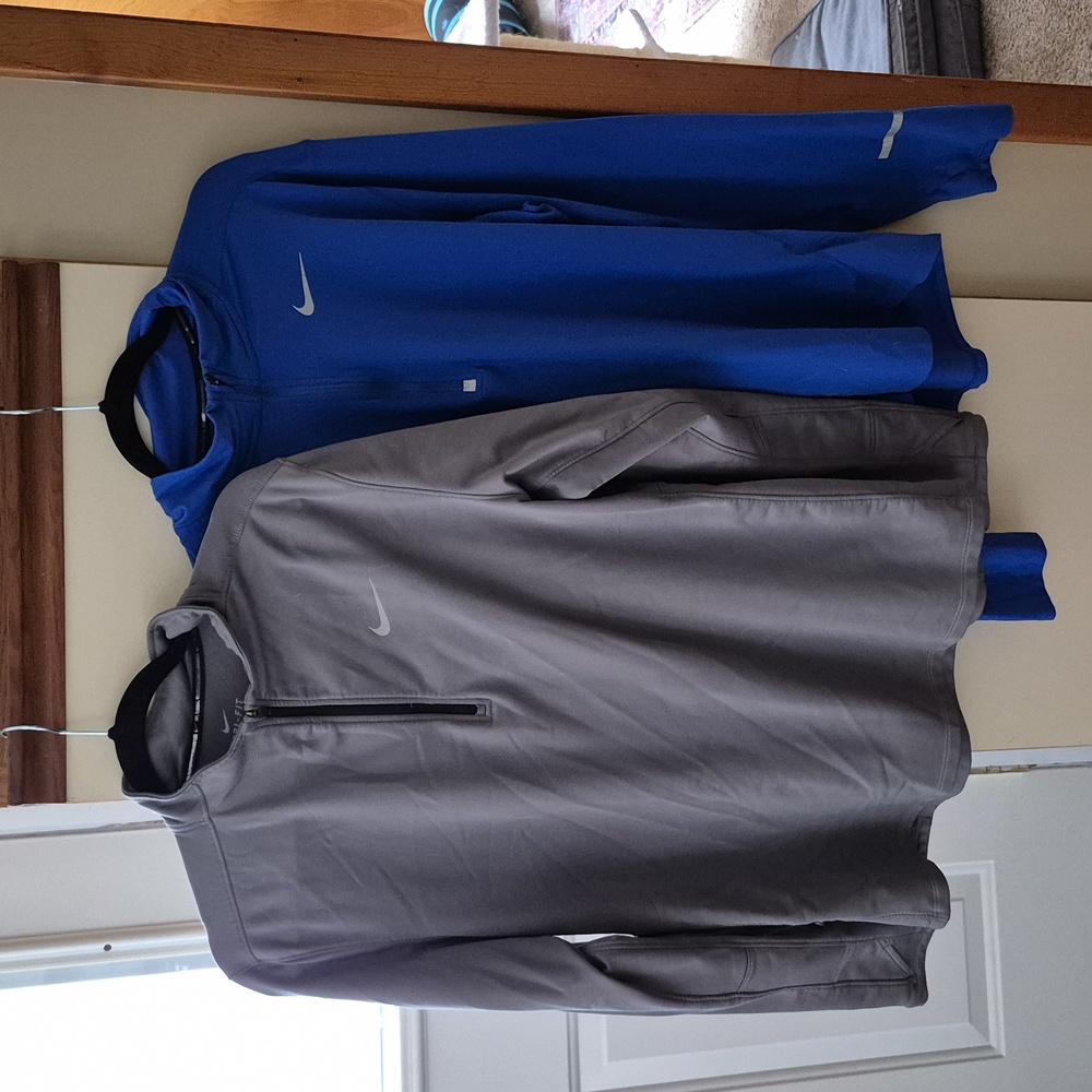 2 Nike Dri Fit Running Quarter Zips